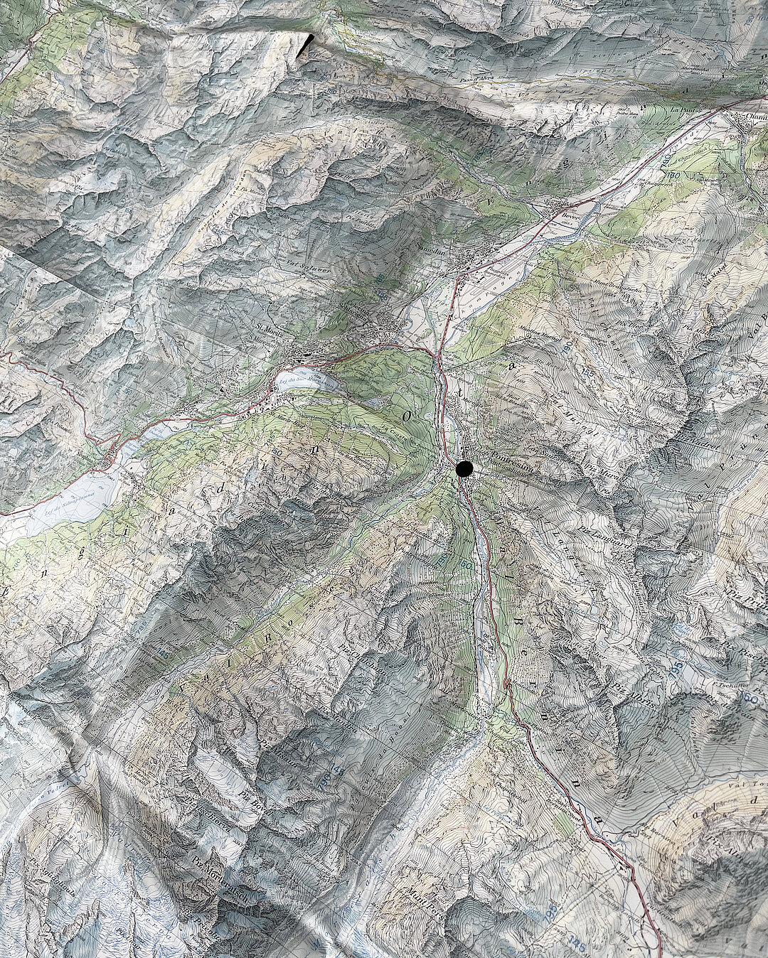 Karte Berge Pontresina